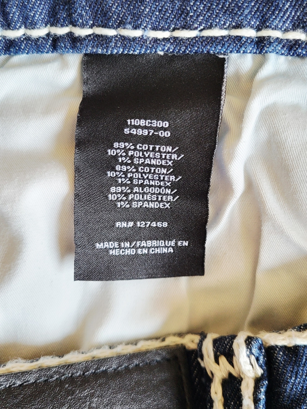NWT Affliction Cooper Prairie Mens Jeans Sz 30 Thick White Stitching Flap Pocket - Picture 10 of 10